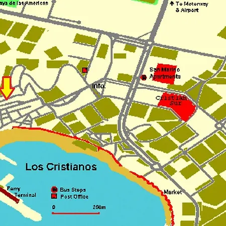 Ocean View Over Cristianos, Playa Vistas, Wifi Apartment